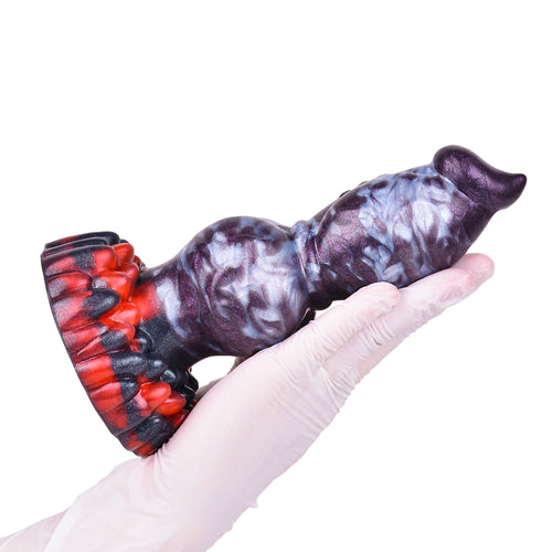 Double Knot Dildo Duovoor Violet Grey 4.5cm 7cm Silicone alternate view