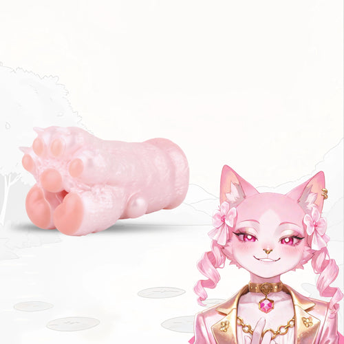 Cat Paw Masturbator Pellvex Pale Pink Flesh Nacre – lateral side view