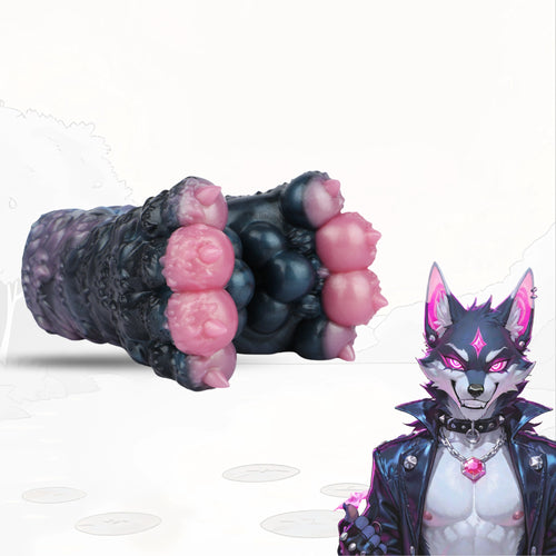 Canine Paw Masturbator Nyxvour Midnight Black – surface texture detail
