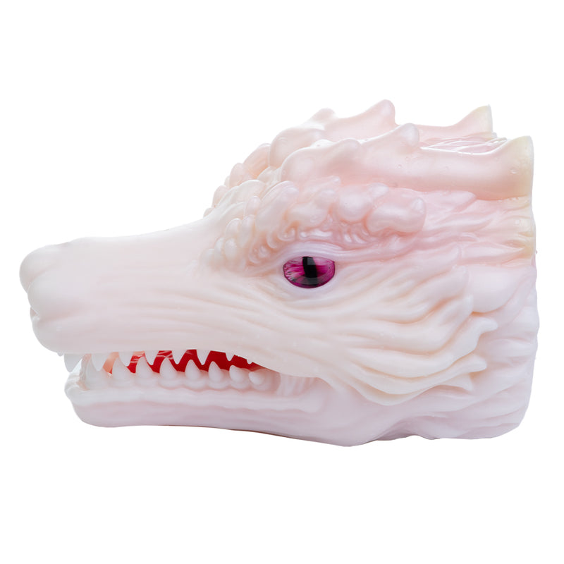 Dragon Masturbator Pallvex White Magenta Eye – side profile view