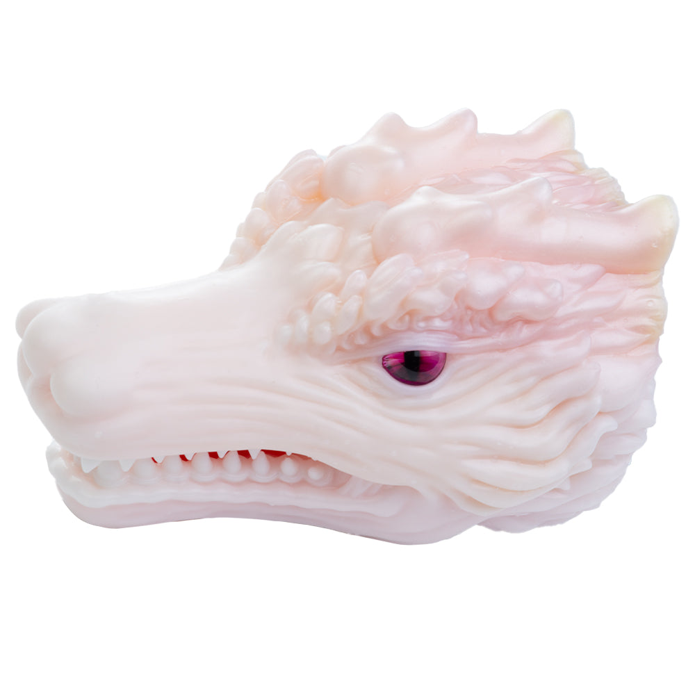 Dragon Masturbator Pallvex White Magenta Eye – detail close-up