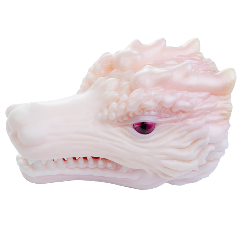 Dragon Masturbator Pallvex White Magenta Eye – detail close-up