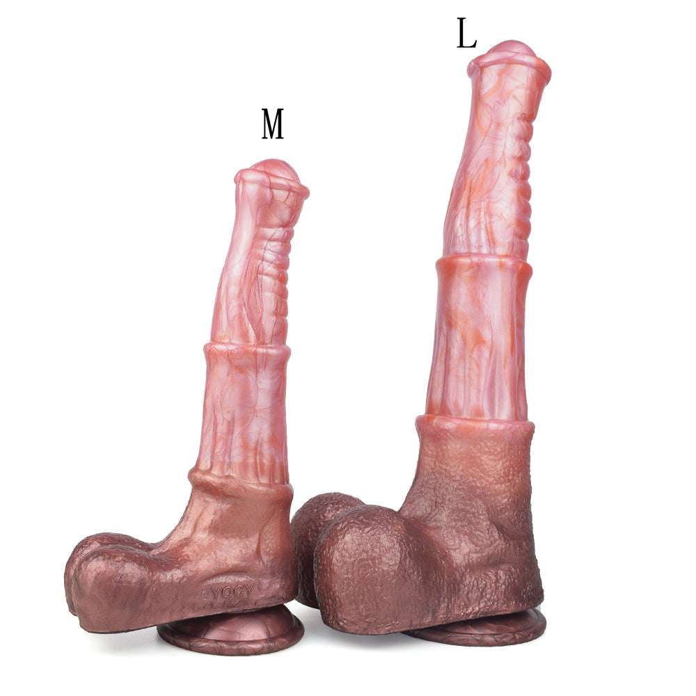 Realistic Horse Dildo Ferghana Sheath Testicles – packaging view