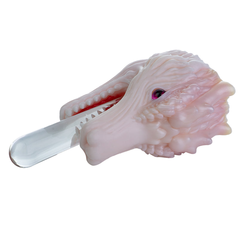 Dragon Masturbator Pallvex White Magenta Eye – size scale reference