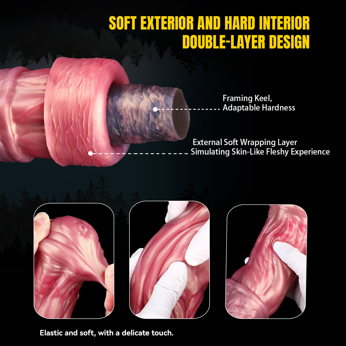 Monster Horse Dildo Nocthrex Dual Layer Night