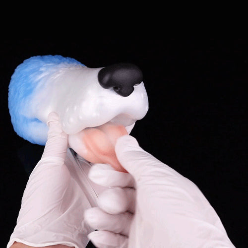 Dog Masturbator Canorix Animal Head Mouth Textured – three-quarter angle