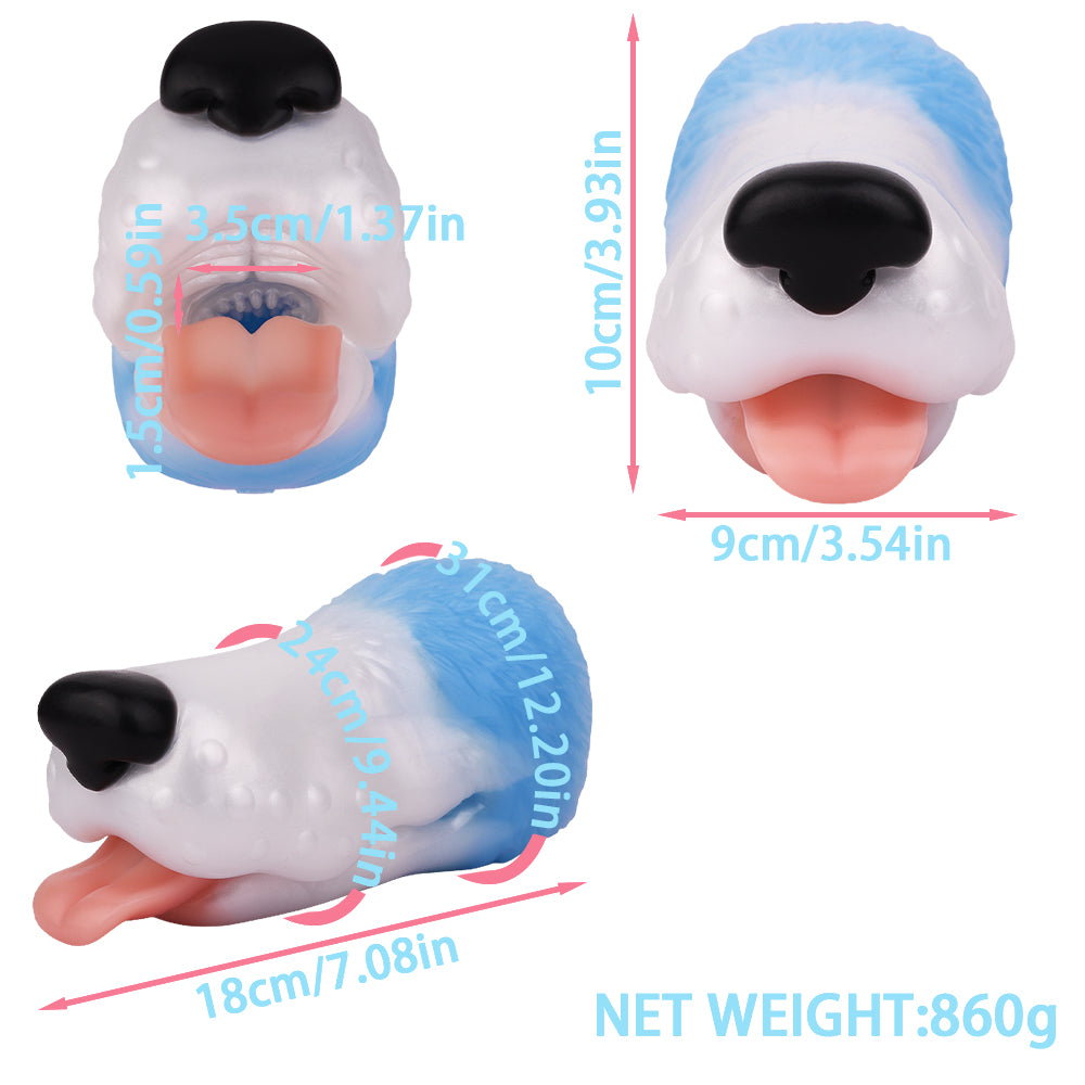 Dog Masturbator Canorix Animal Head Mouth Textured