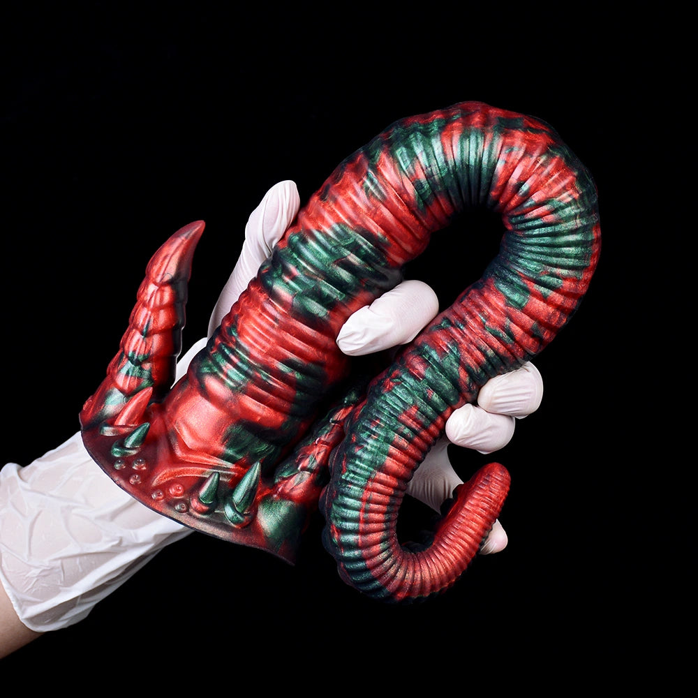 Joseph Octopus Tentacle Dildo XL Red Devil – bottom base view