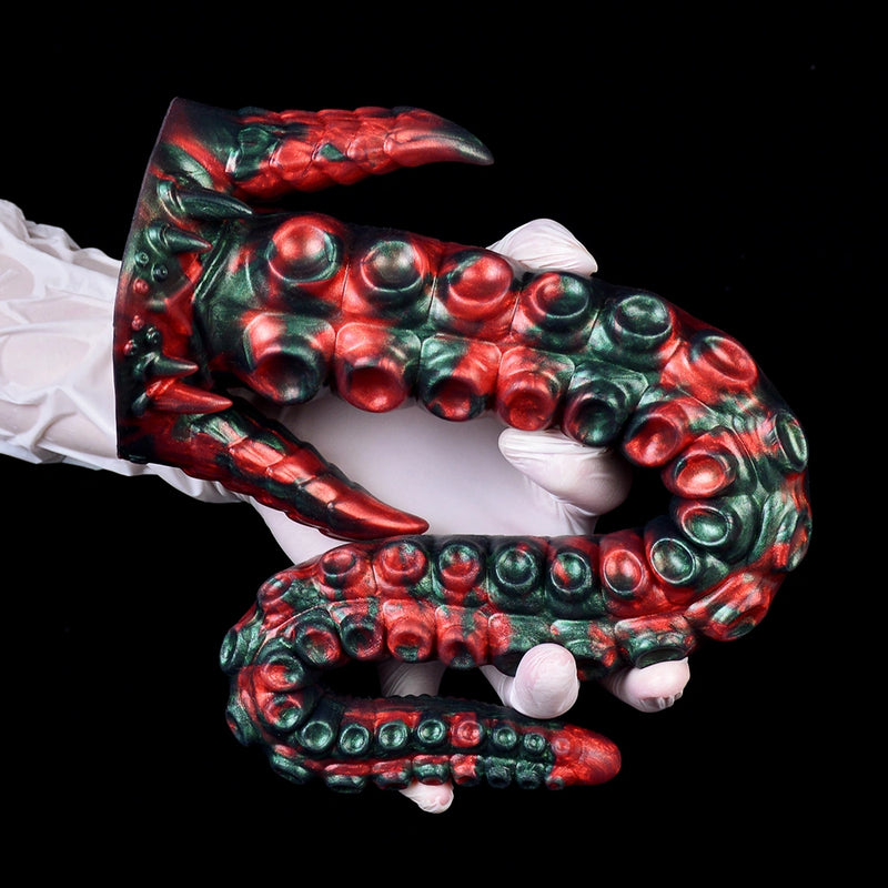 Joseph Octopus Tentacle Dildo XL Red Devil – side profile view