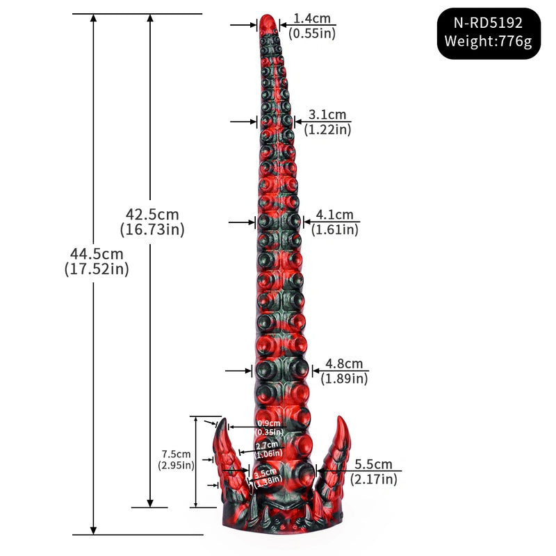 Joseph Octopus Tentacle Dildo XL Red Devil – additional view