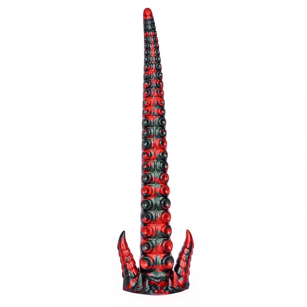 Joseph Octopus Tentacle Dildo XL Red Devil – rear profile view