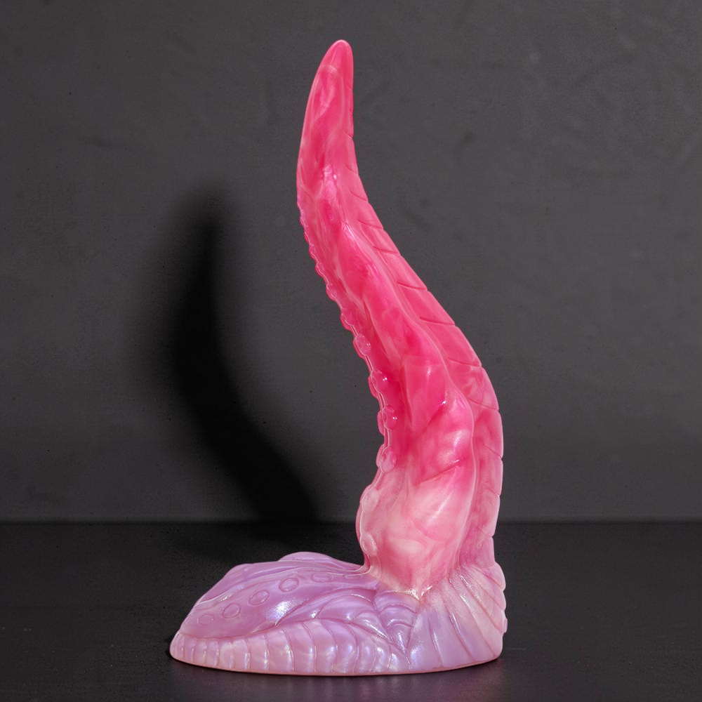Modeus Fantasy Tentacle Dildo Peach Witch Silicone – size scale reference