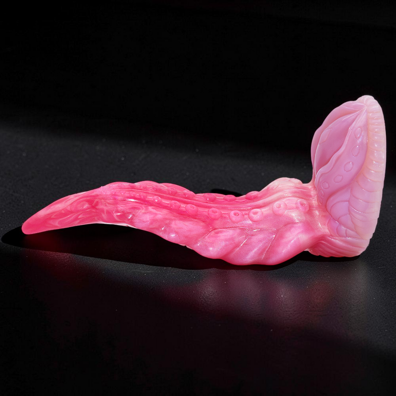 Modeus Fantasy Tentacle Dildo Peach Witch Silicone – bottom base view