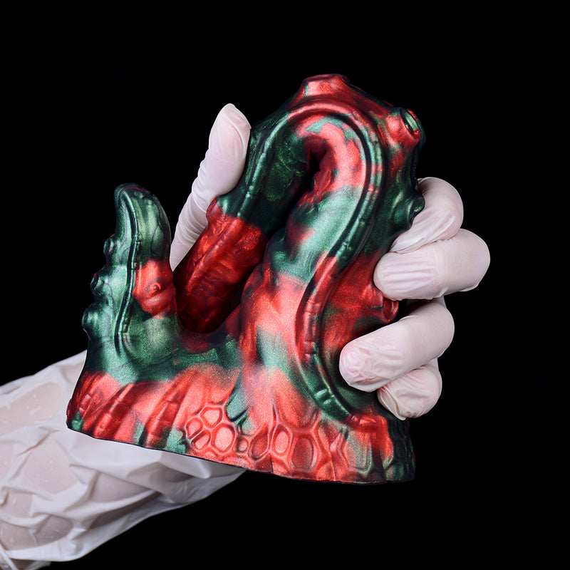 Eric Tentacle Fantasy Dildo Red Devil Silicone – top view