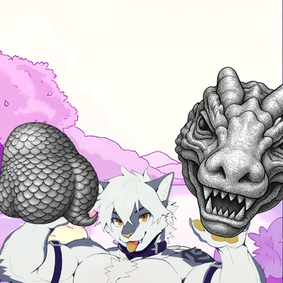 Platinum silicone fantasy dildo