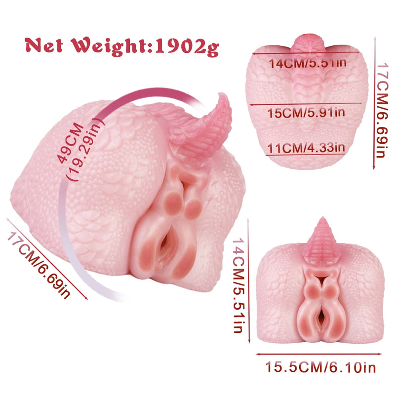 Butt Masturbator Pyro Fire Dragon Dual Channel