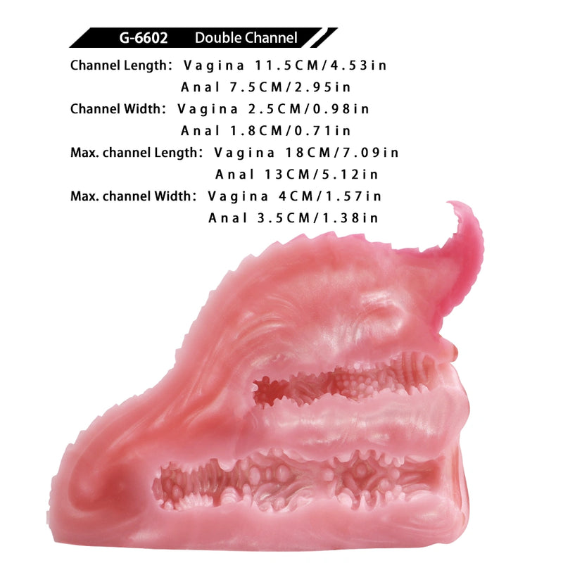 Butt Masturbator Pyro Fire Dragon Dual Channel