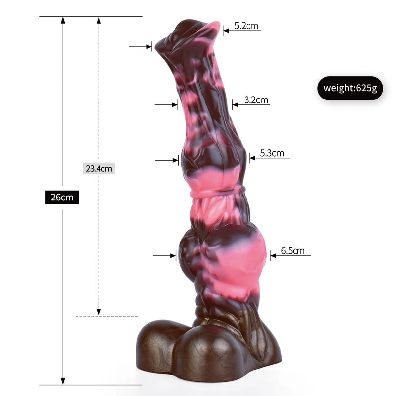 Horse Dildo Ironveil Phantom Night Knot Base – texture detail