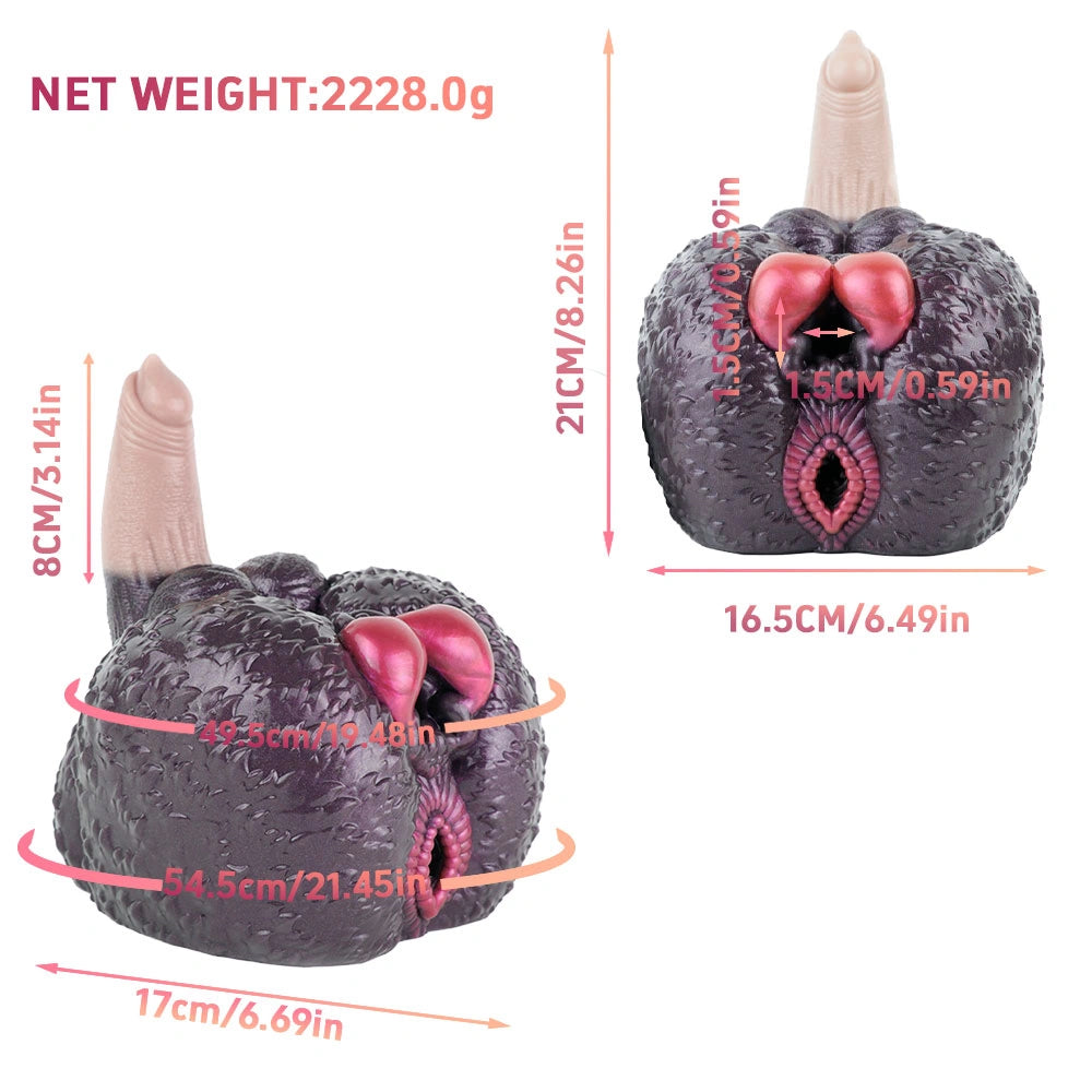 Fang Hyena Rump Dual-Channel Fantasy Buttocks Masturbator