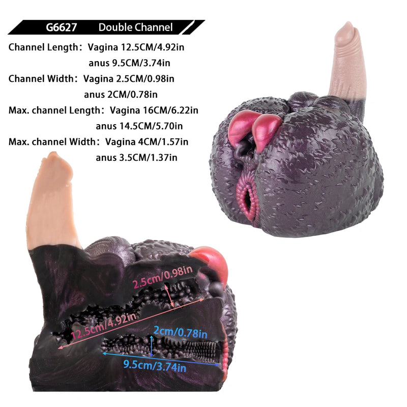 Fang Hyena Rump Dual-Channel Fantasy Buttocks Masturbator