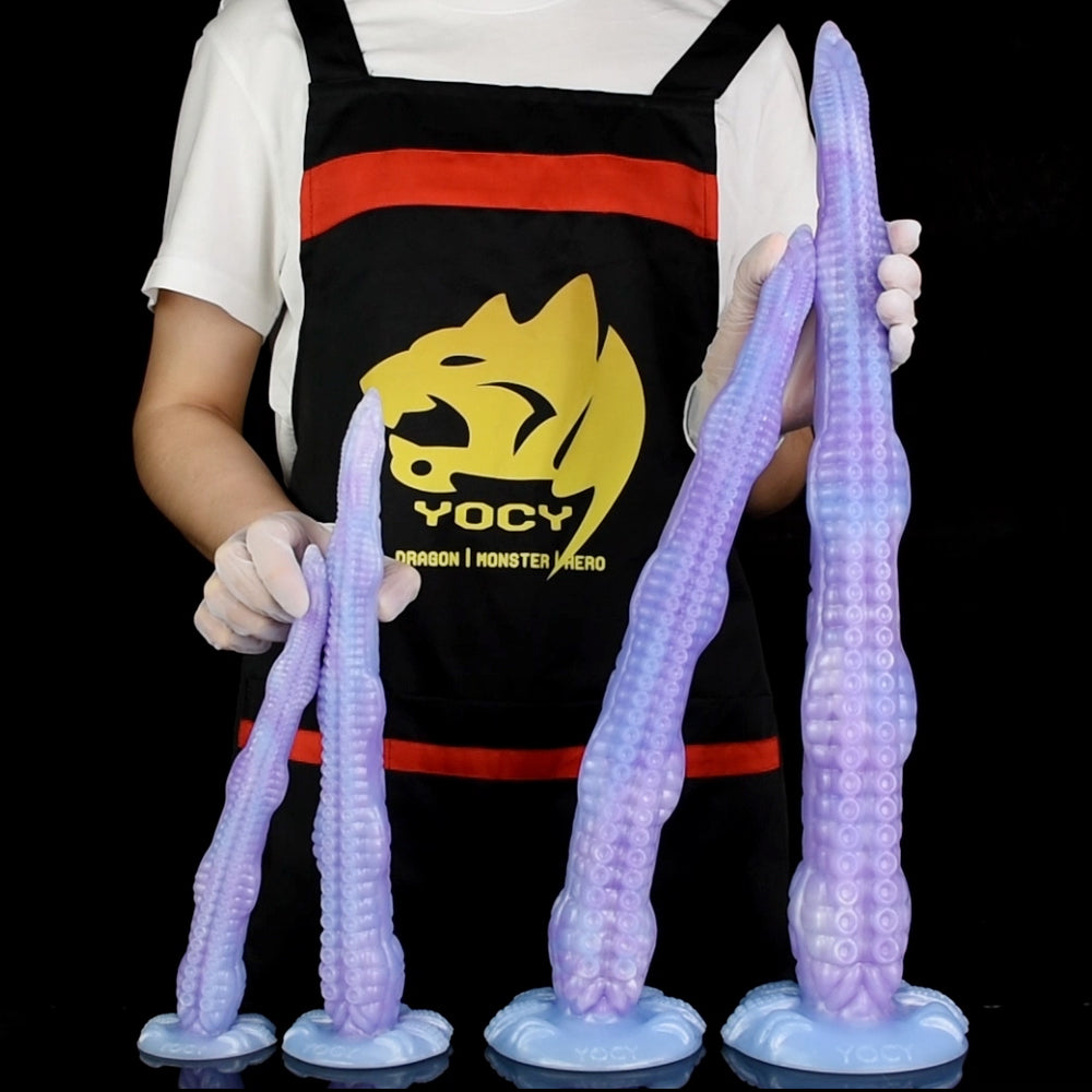 Monster Lord Octopus XL Tentacle Dildo Sea Jade – front view