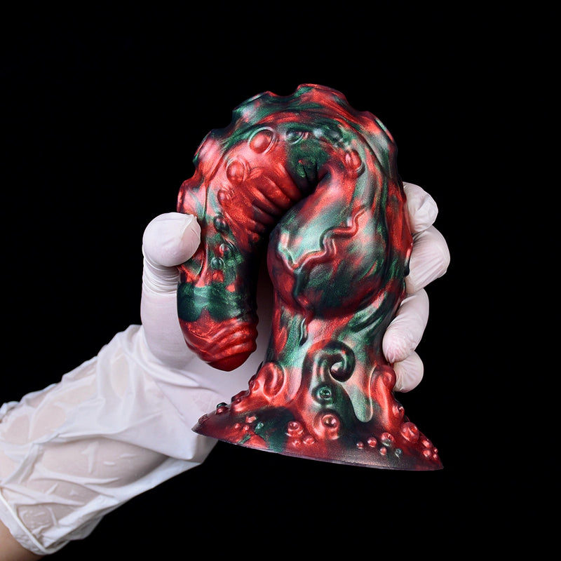 Monster Zenos Tentacle Dildo Red Devil Silicone – front view