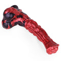 Enormous Horse Dildo Moltenax Red Flames 1114g – detail close-up