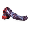 Horse Dildo Ridgemar Ribbed Shaft Dual Colorway – three-quarter angle