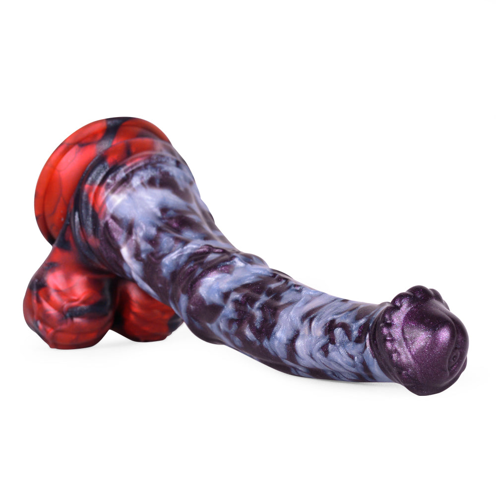 Horse Dildo Volcrest Dual Colorway Platinum Silicone