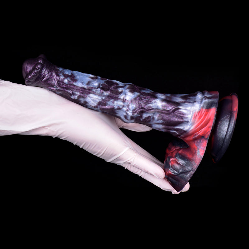 Horse Dildo Volcrest Dual Colorway Platinum Silicone