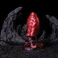 Horse Dildo Carnex Red Flames Ovoid Girth Silicone – alternate angle view
