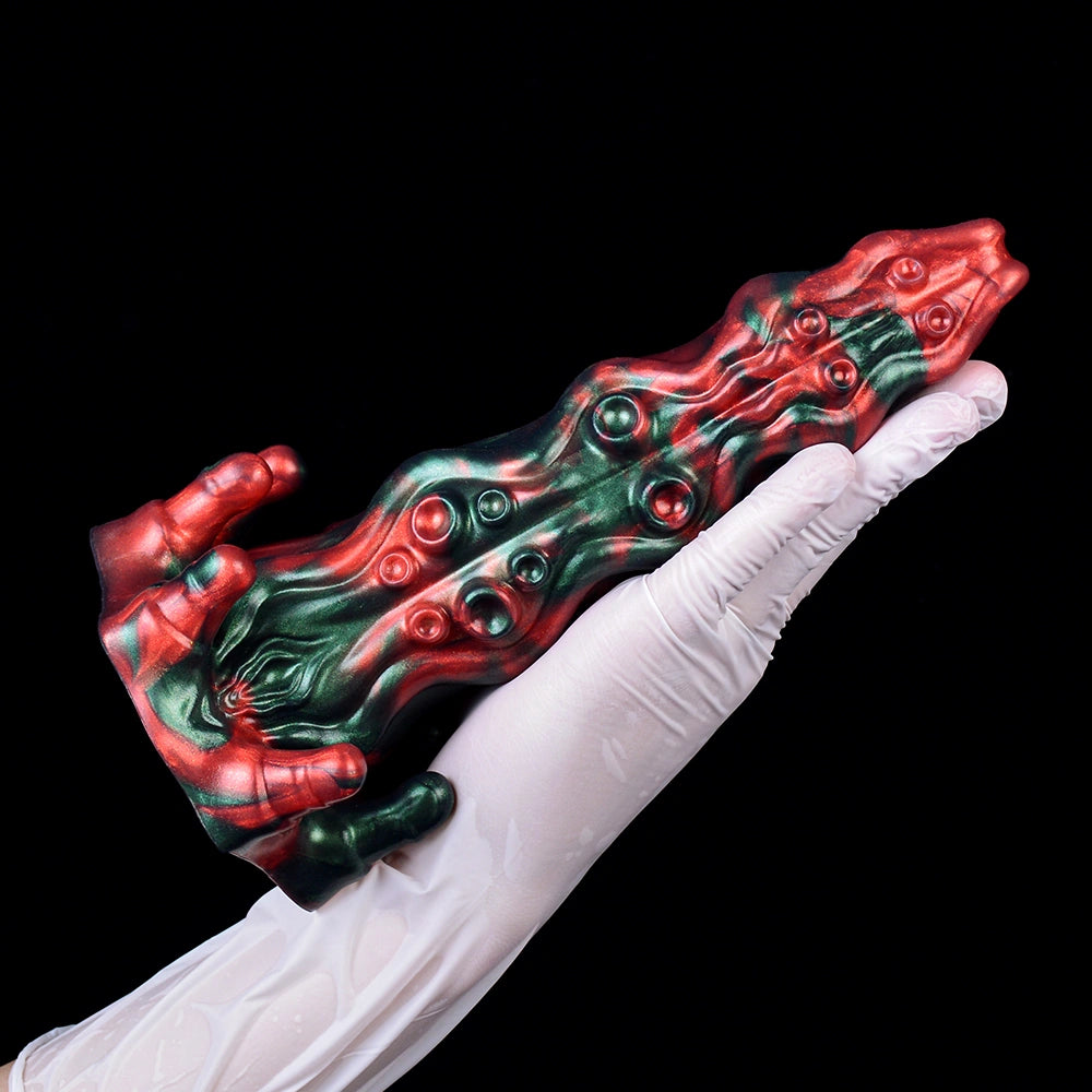Cyril Tentacle Dragon Dildo Red Devil Silicone – top view