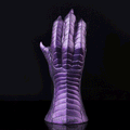 David Alien Claw Hand Fantasy Dildo – side profile view