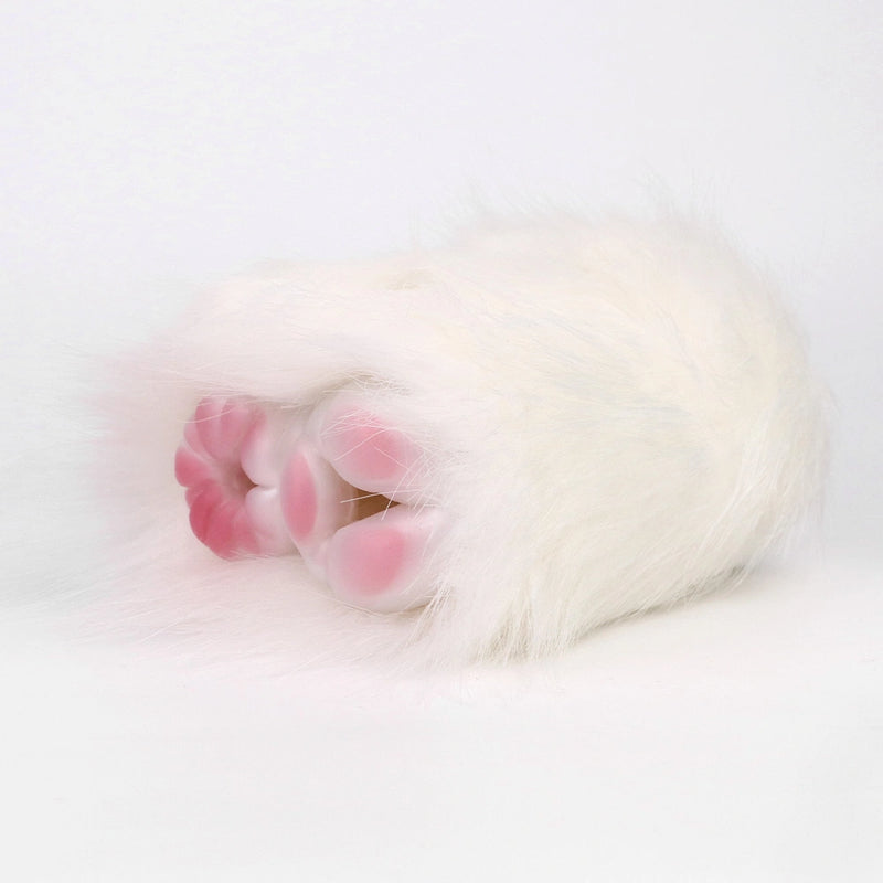 Furry Male Masturbator Alvplux White Fluffy Fur – surface texture detail