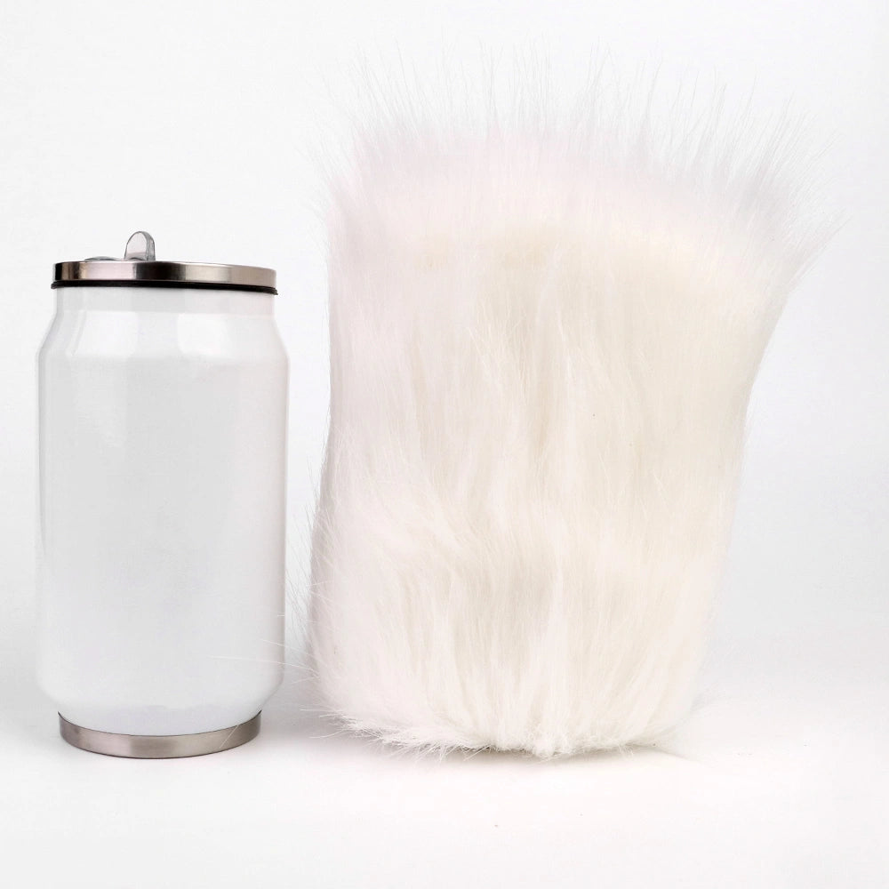 Furry Male Masturbator Alvplux White Fluffy Fur – silicone texture close-up