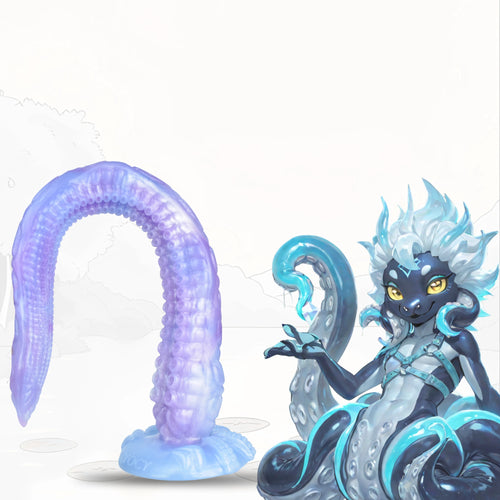 Monster Lord Octopus XL Tentacle Dildo Sea Jade – rear view