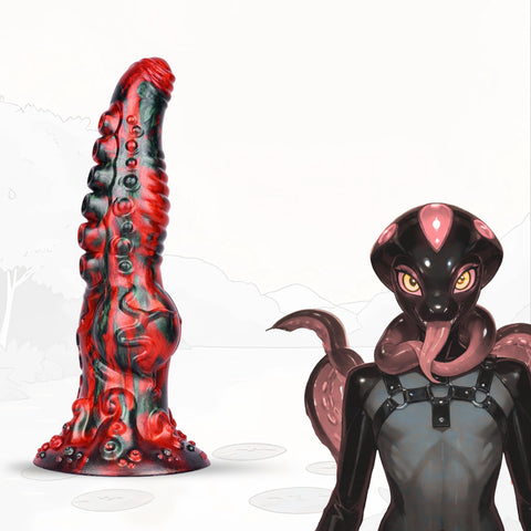 Monster Zenos Tentacle Dildo Red Devil Silicone