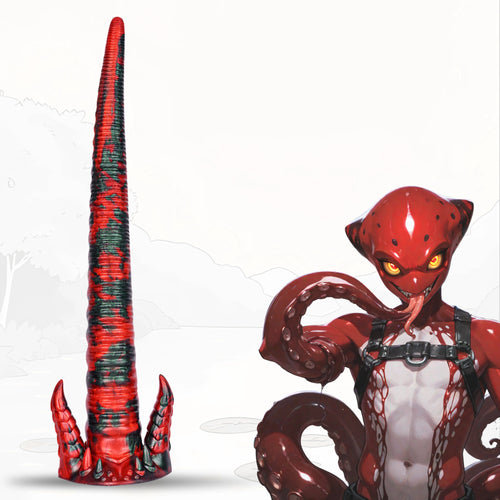 Joseph Octopus Tentacle Dildo XL Red Devil – lateral side view