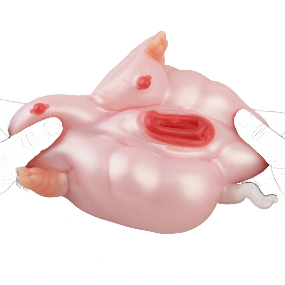 Lola Pink Heart Pig Dual Fantasy Buttocks – front view