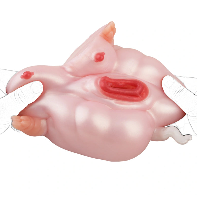 Lola Pink Heart Pig Dual Fantasy Buttocks – front view