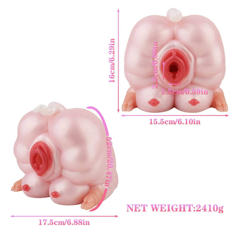 Lola Pink Heart Pig Dual Fantasy Buttocks – packaging view