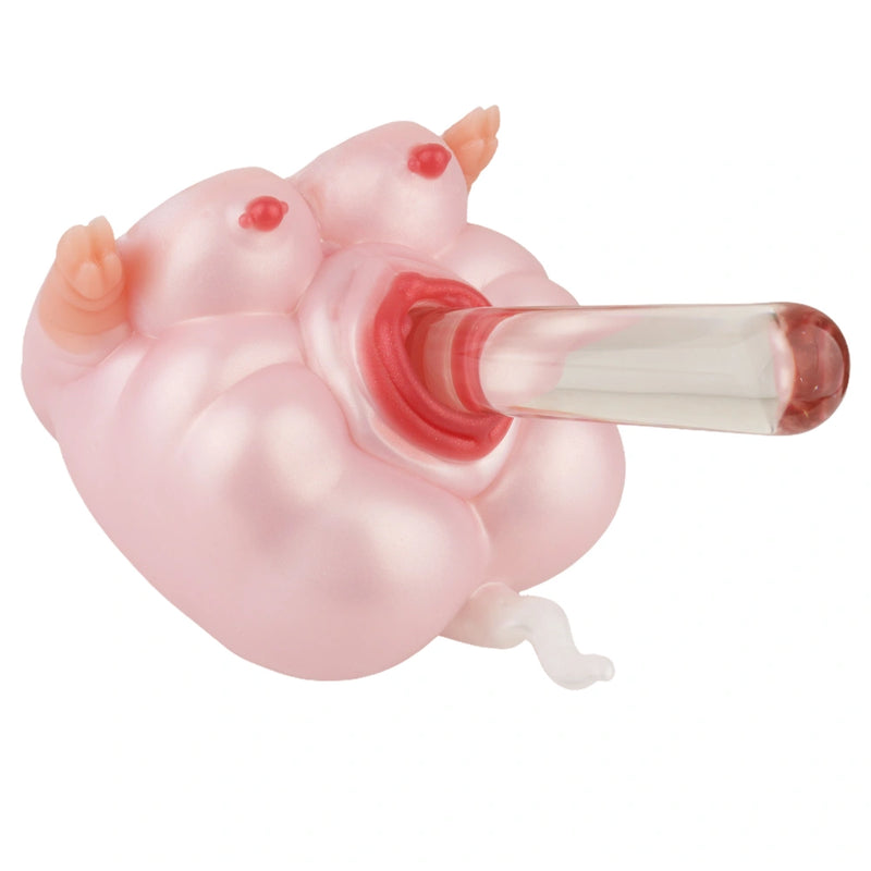 Lola Pink Heart Pig Dual Fantasy Buttocks – side profile view