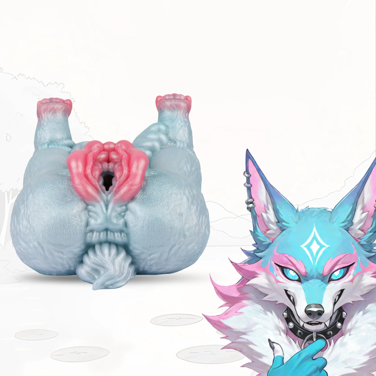 Luna Wolf Princess Single Channel Fantasy Buttocks – front view