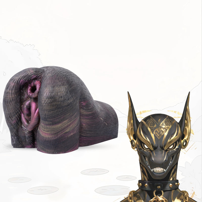 Butt Masturbator Vesprix Dual Channel Dark Velvet