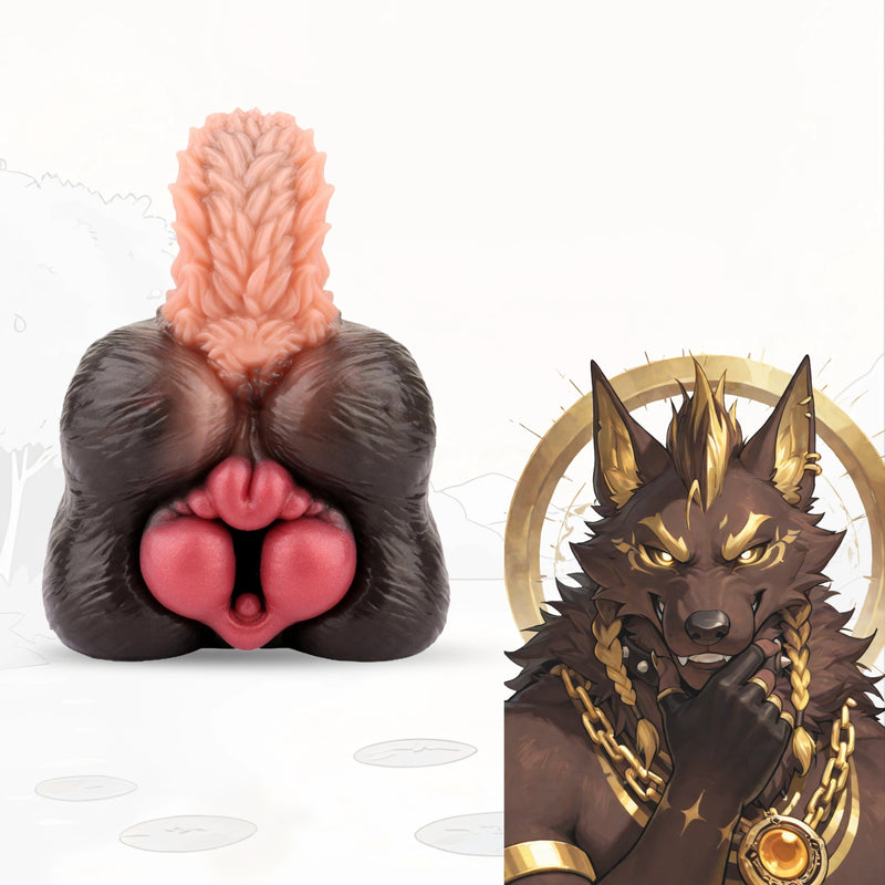 Rex Bully Tailless Dog Single Channel Fantasy – silicone texture close-up