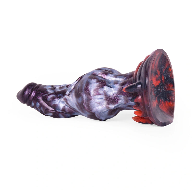 Knot Dildo Clavoor Compact Deep Violet Rounded – front view
