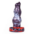 Beaded Dildo Clyvoor Violet Grey Triple Bulge Lava