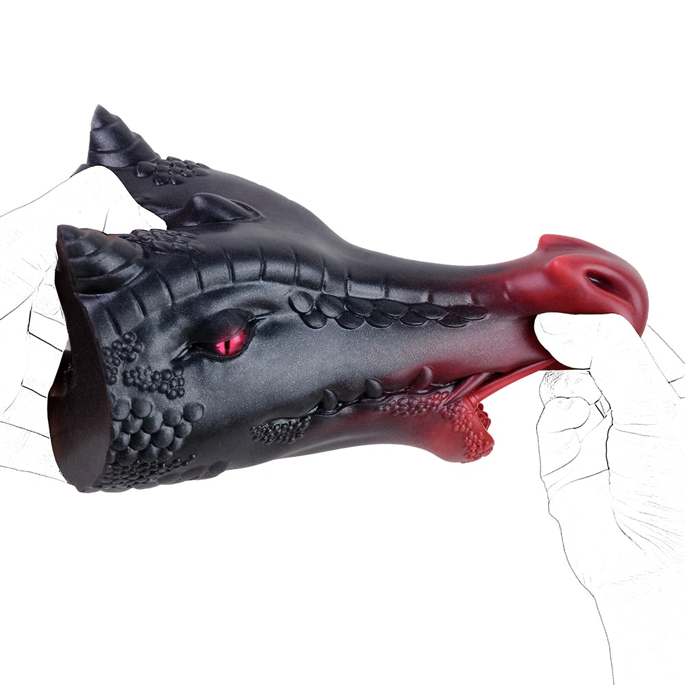 Dragon Masturbator Vornyx Black Blood Red Eye 6cm – size scale reference