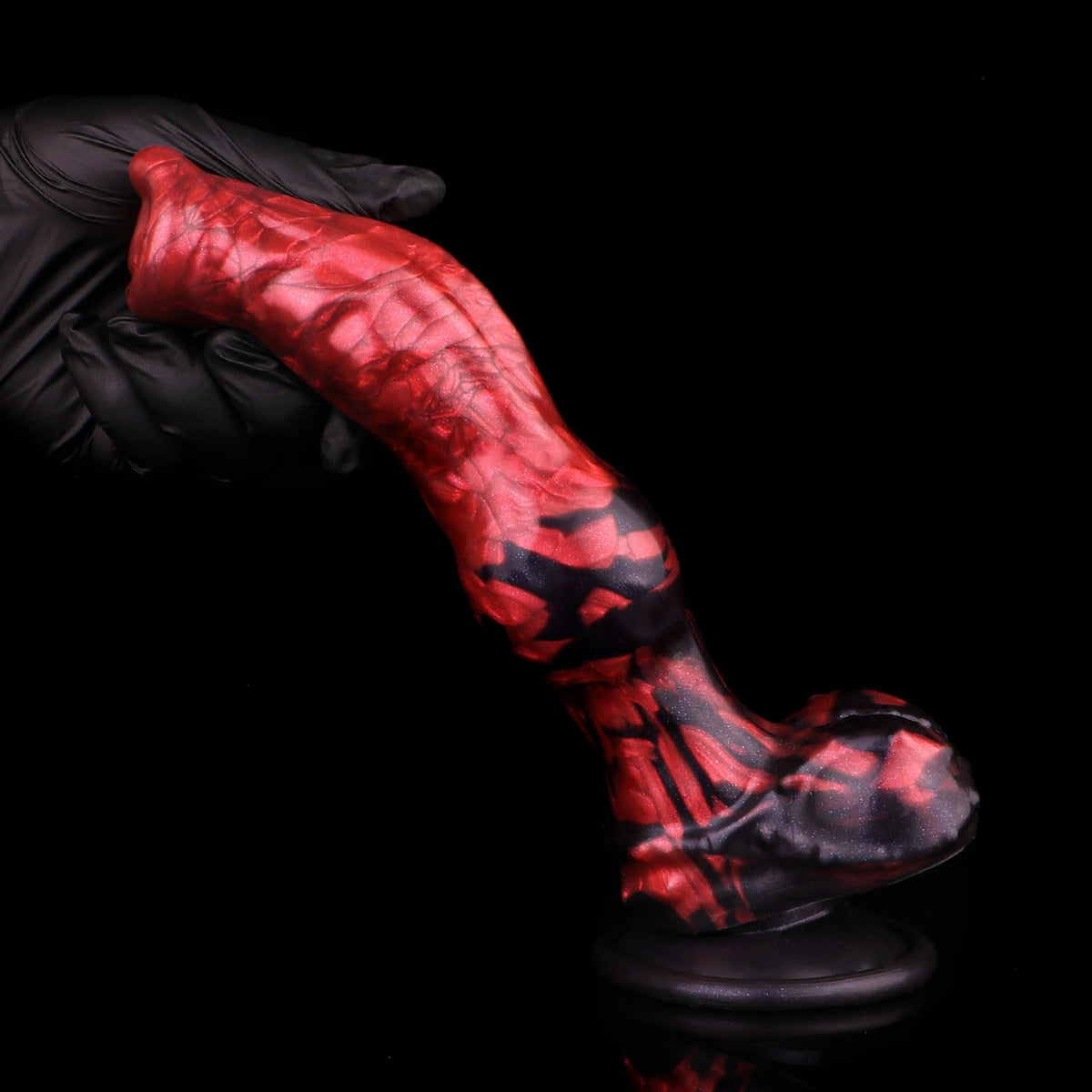 Knot Dildo Ignvoor Red Flames Double-Lobe Knot – main product shot