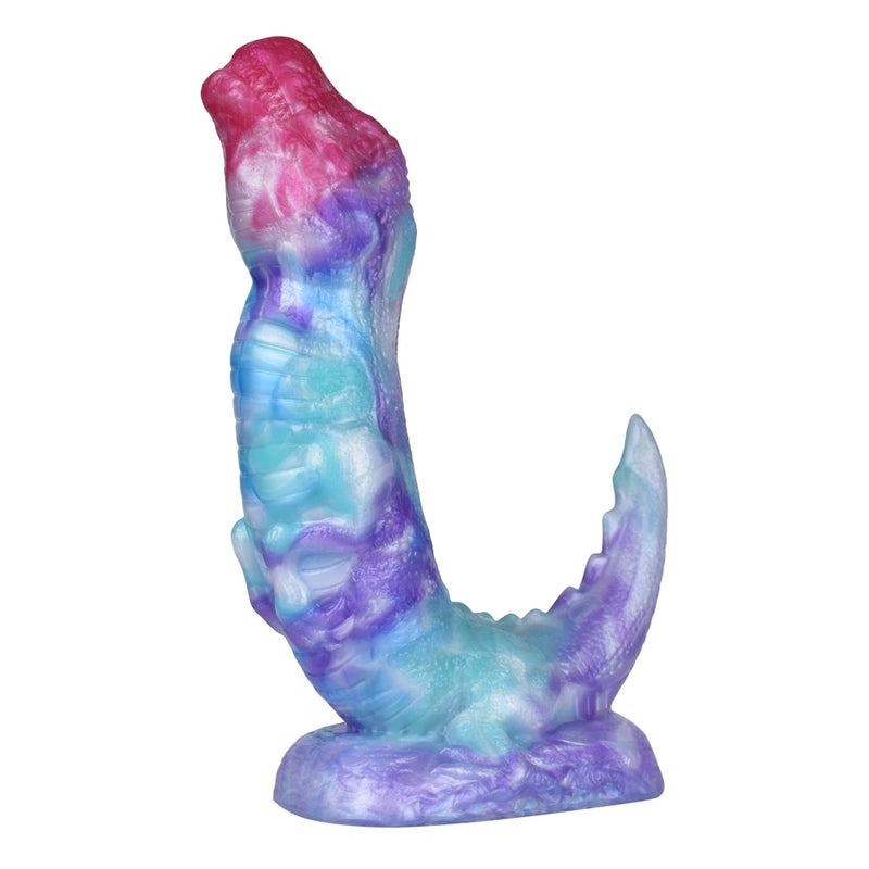 Dragon Dildo RAPTVEX Ice Dragon Platinum Silicone – main product shot